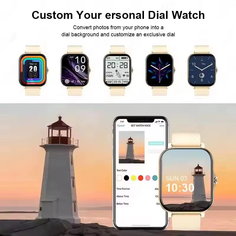 Smartwatch – Écran tactile, Berichten & Muziekbediening