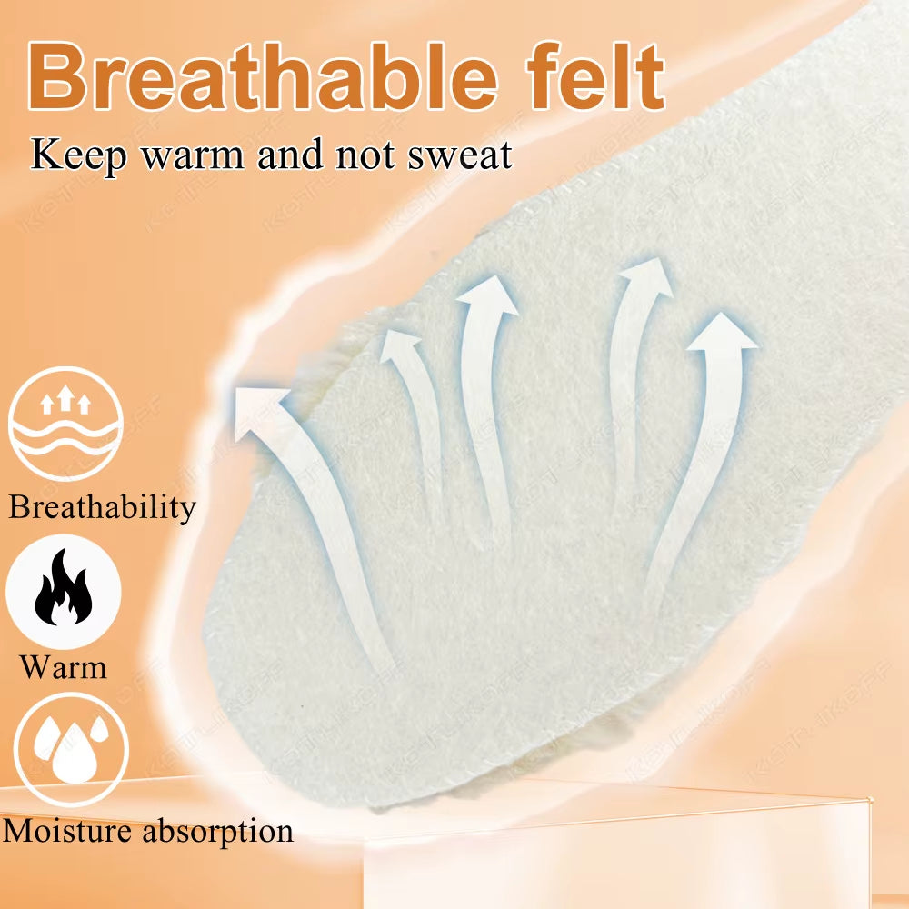 Semelles thermiques épaisses EiD – Coussinets de chaussures en fausse fourrure