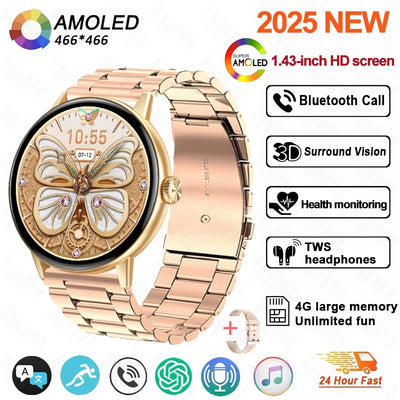 3D Smartwatch – Apps, 4GB Geheugen & IP68 Waterdicht