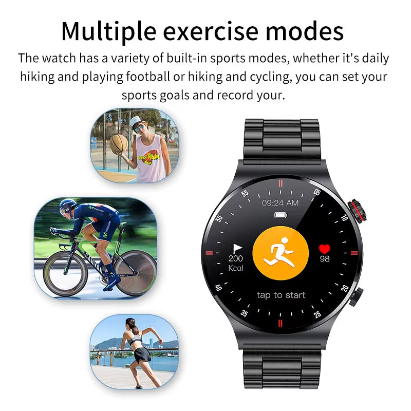 Montre connectée ECG et PPG – AMOLED, Bluetooth et NFC
