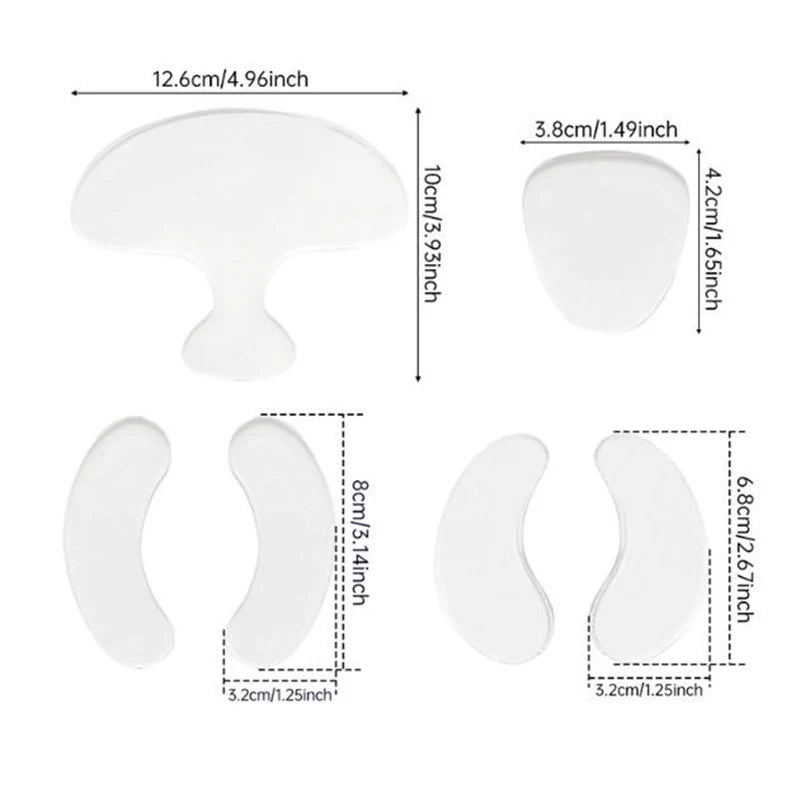 Gezichts- en halsliftpleister – Herbruikbare hydrogel anti-rimpelpleister