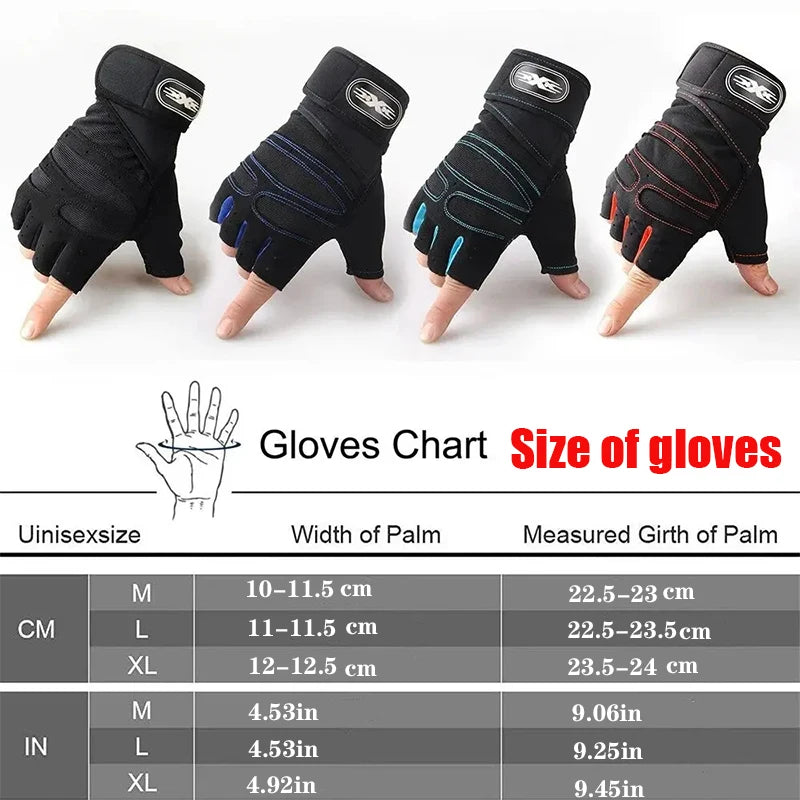 Vingerloze Fitnesshandschoenen met Polssteun – Trainingshandschoenen