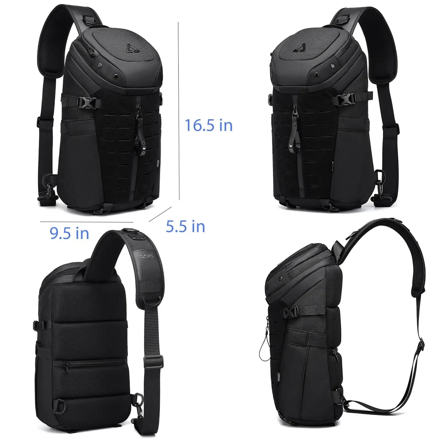 Men’s Anti-Theft Crossbody Sling Bag, Waterproof