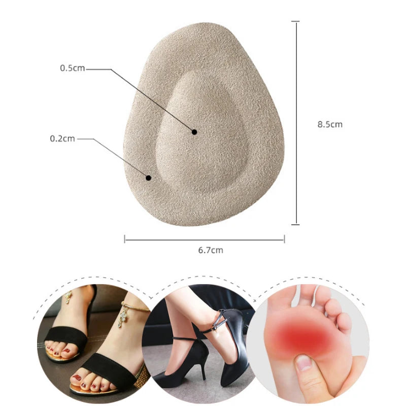 Coussinets en gel pour l'avant-pied (1 paire) – Supports métatarsiens pour le soulagement des douleurs plantaires et le maintien pendant la course