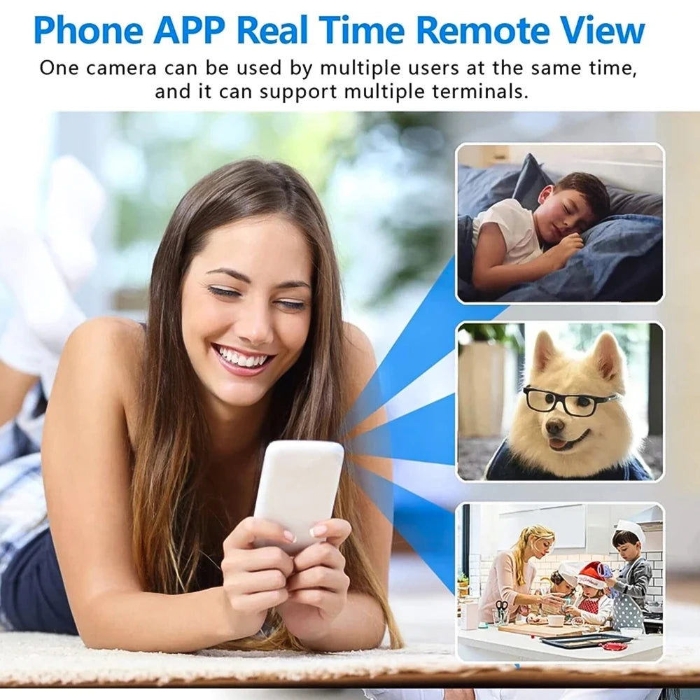 Mini HD IP Camera – 120° Wide Angle WiFi Security Motion
