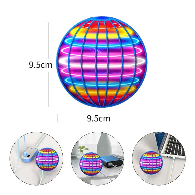 RGB LED Hover Ball – Magic Flying Orb Fidget Toy for Kids & Adults