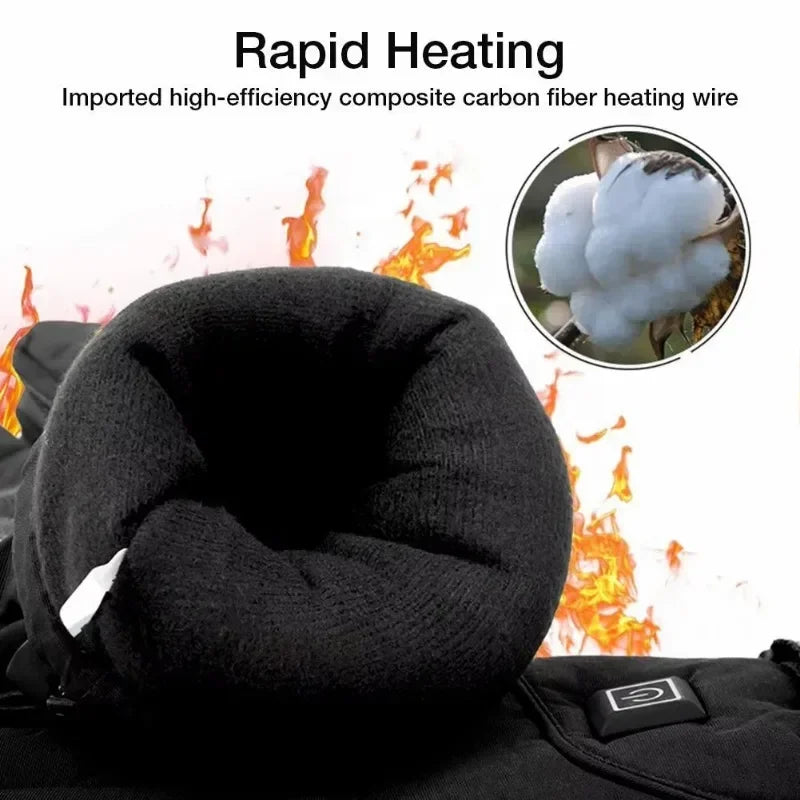 Gants d'hiver chauffants électriques – Gants imperméables pour écrans tactiles