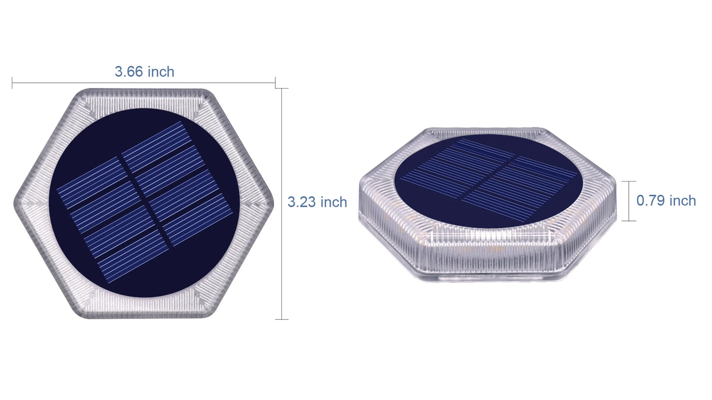 Éclairage solaire pour escalier et allée – Étanche IP68 LED Luxe pour jardin et balcon