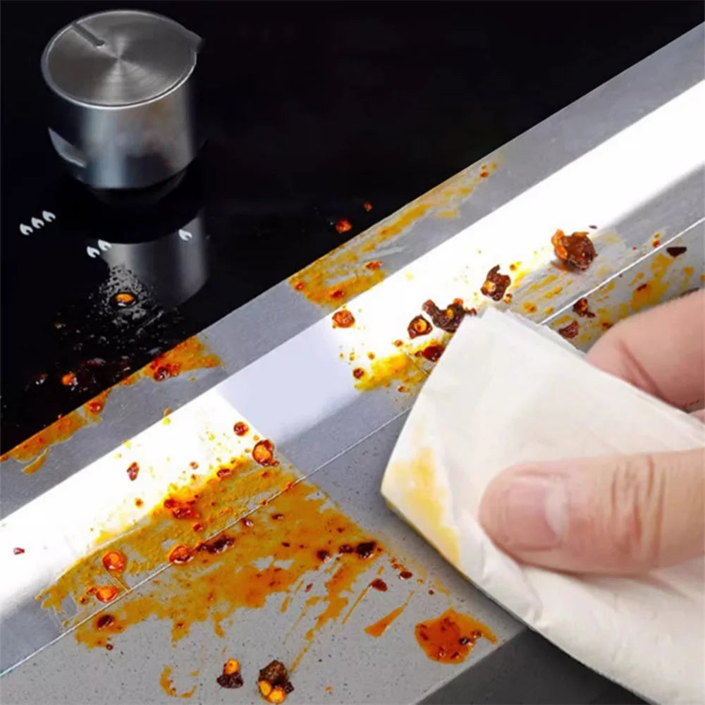 Bande d'étanchéité de cuisine en papier d'aluminium résistant à la chaleur – Étanche et anti-graisse