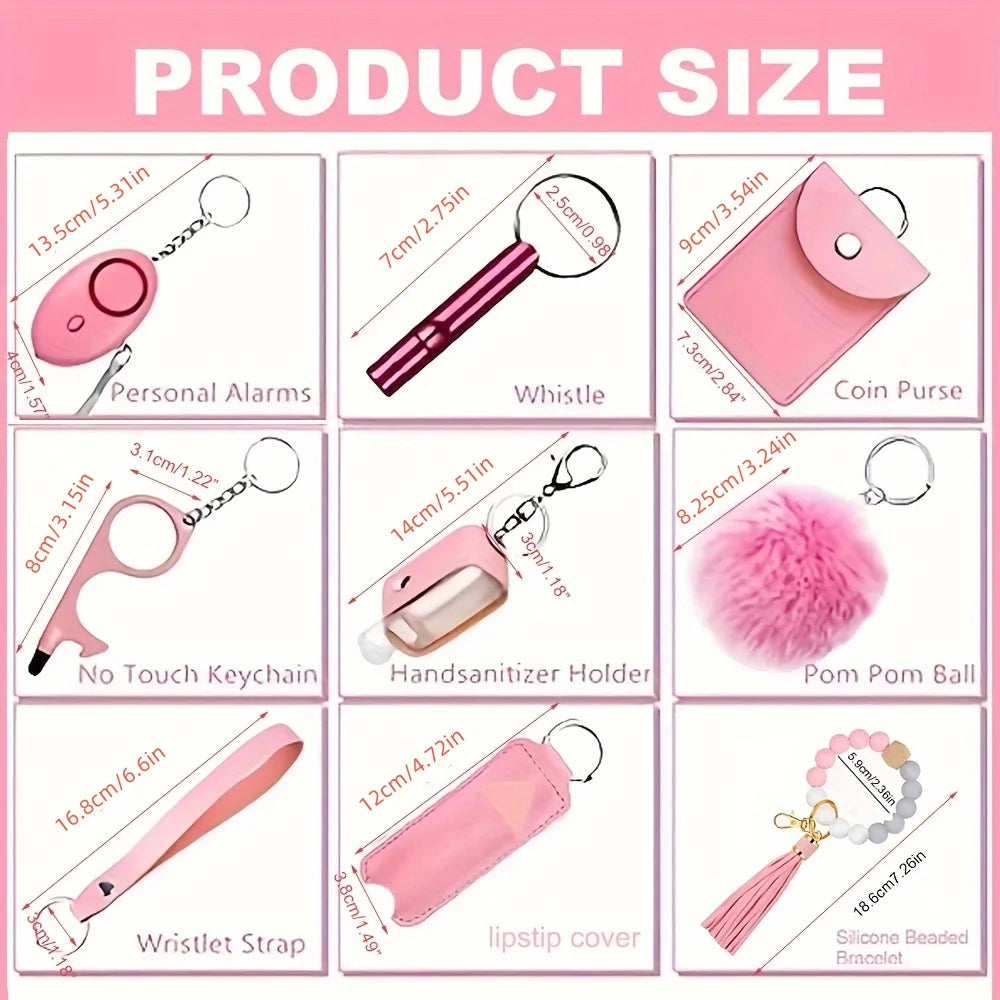 12-Piece Women’s Safety Keychain Set