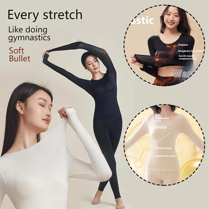Women’s Seamless Thermal Underwear Set – Warm Winter