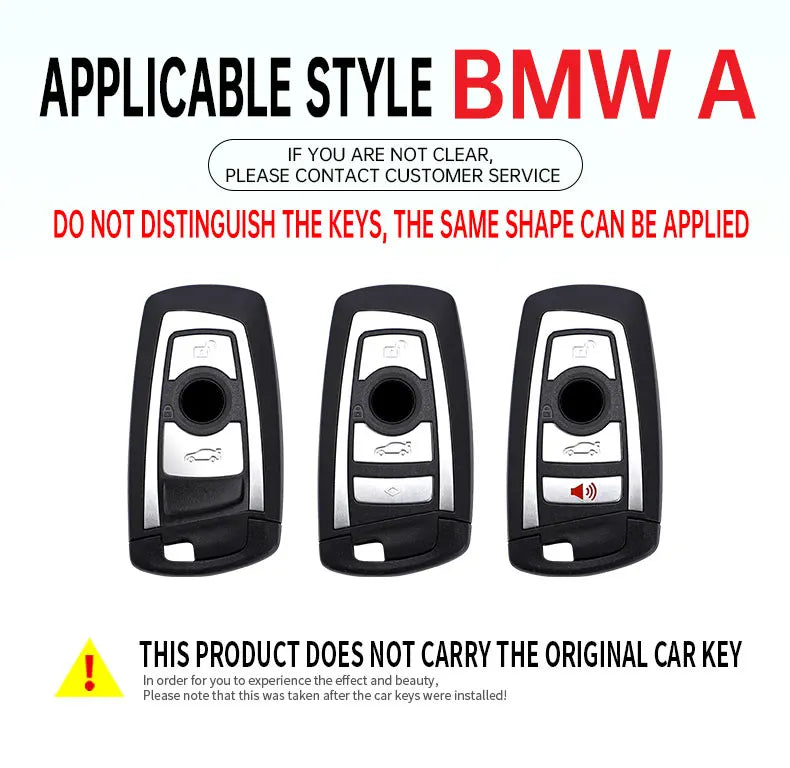 Carbon ABS autosleutelhoes – Beschermende BMW sleutelbehuizing