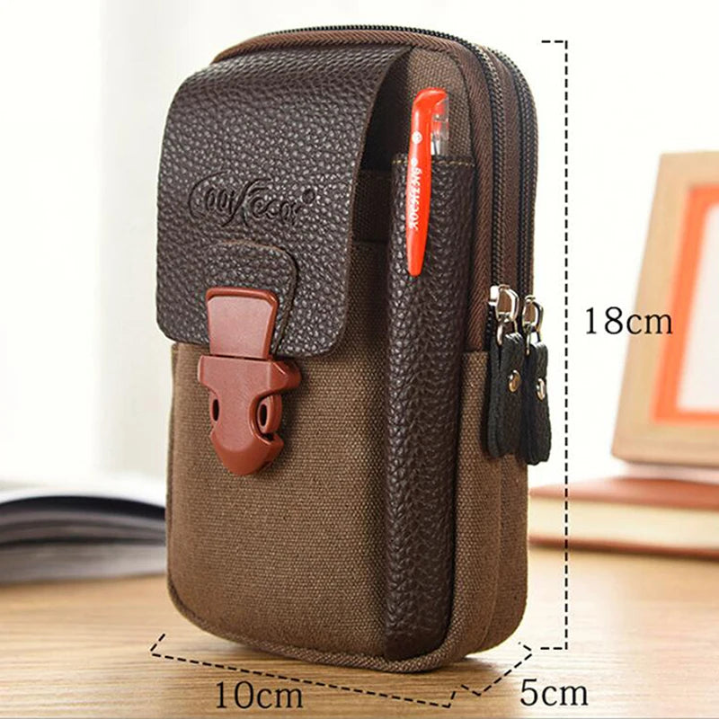 Sac banane zippé avec porte-cartes et porte-téléphone