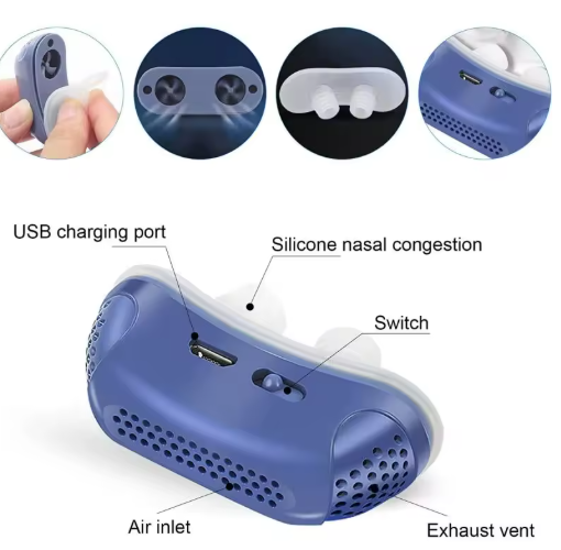 Electric Snore Stopper for Men & Women – Adjustable Airflow