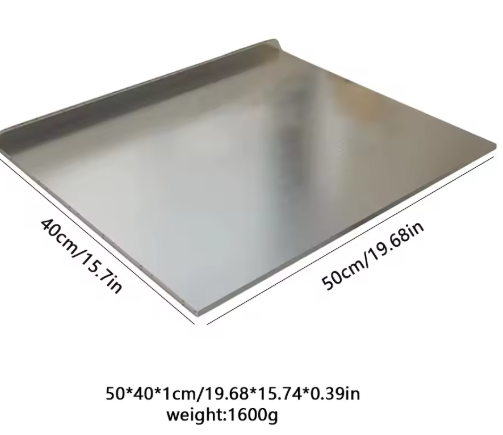 L-Shaped Chopping Board – Double-Sided Stainless Steel