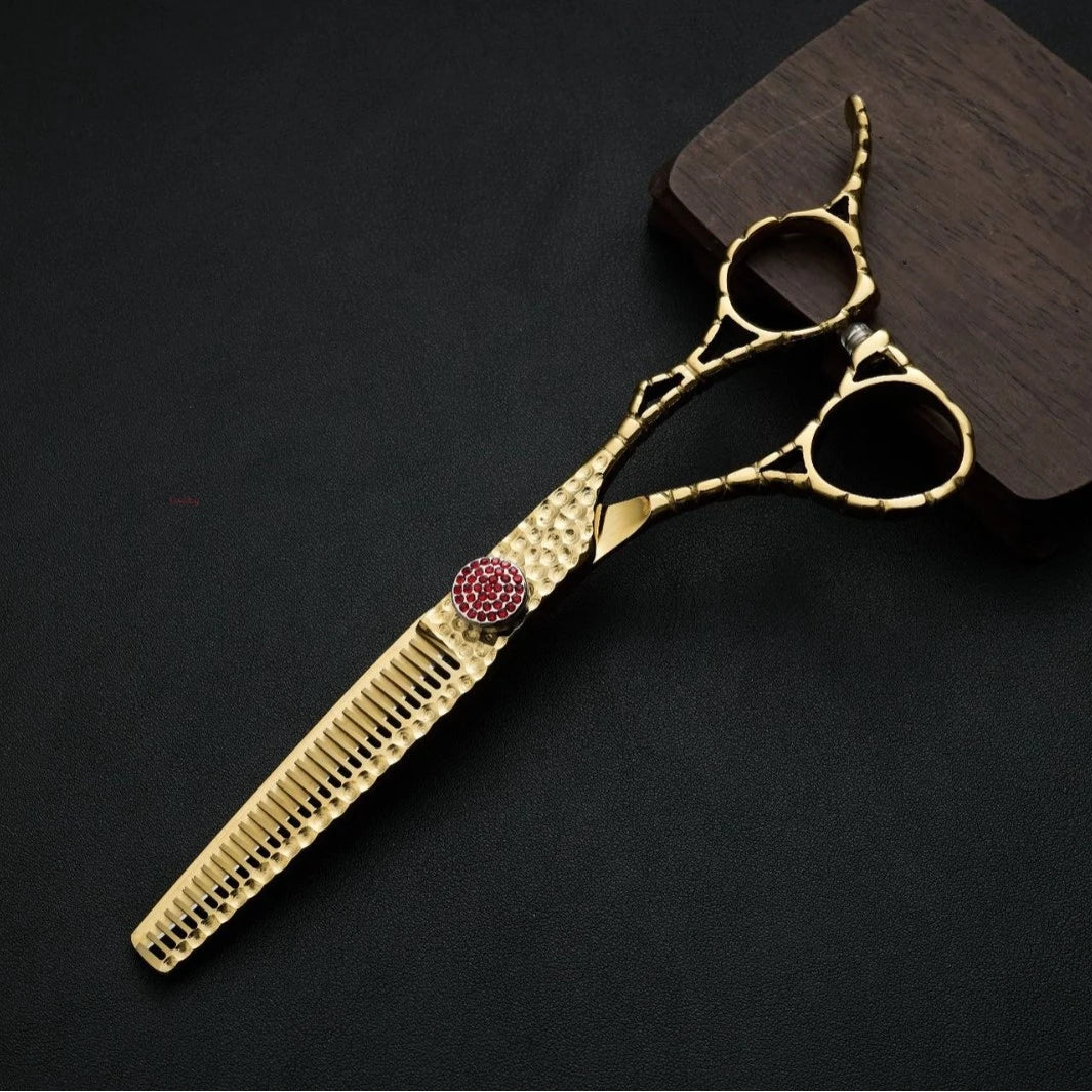 6” Gouden Kappersschaar – Knip- & Coupeerschaar Set