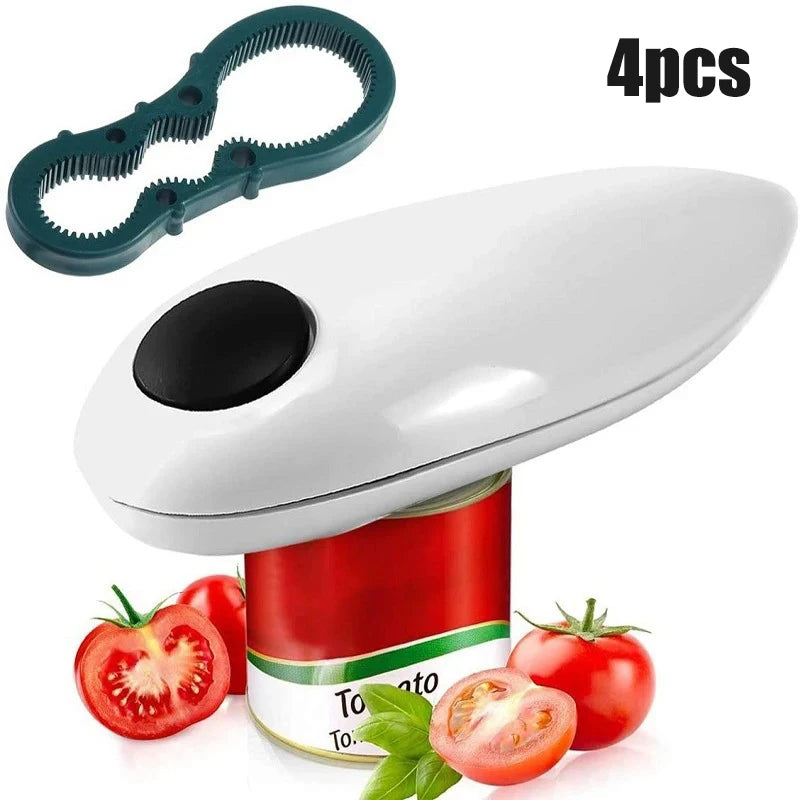 Automatic Electric Can & Jar Opener – Hands-Free Kitchen