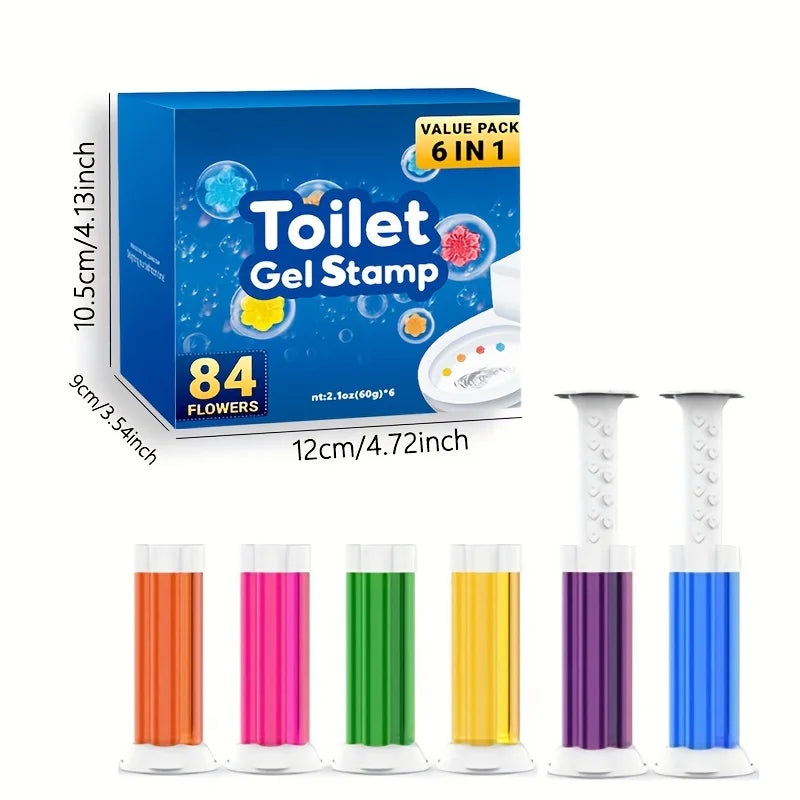Gel nettoyant WC floral en lot de 6 – Déodorant longue durée