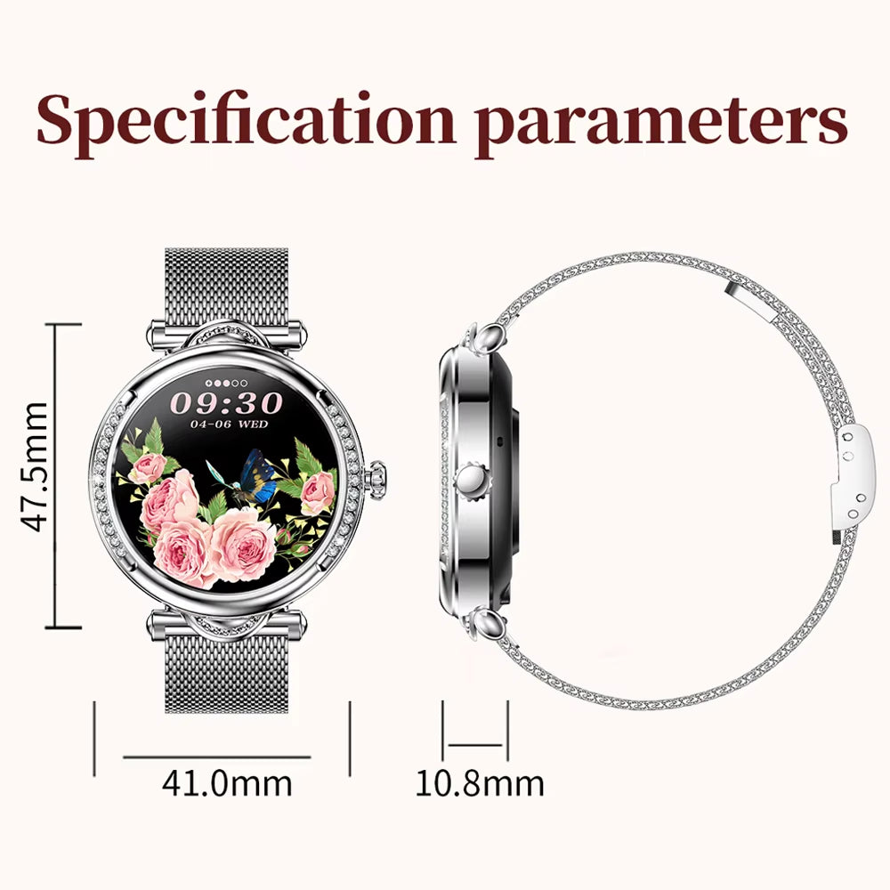 Slanke Smartwatch – AMOLED HD, Hartslag & Waterdicht