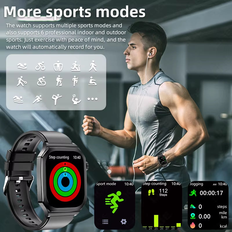 Montre intelligente ECG PPG – Bloedlipiden, AI Urinezuur