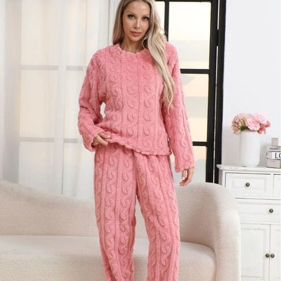 Women’s Soft Pajama Set – Cozy Homewear for Winter & Holidays