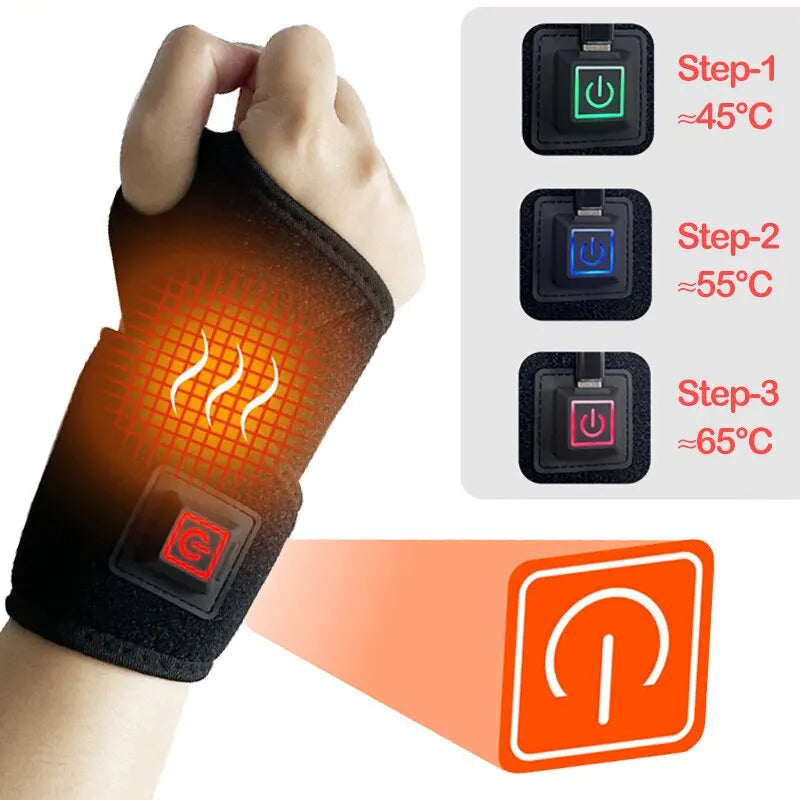 Heated Wrist Brace – Breathable Joint Support & Pain Relief