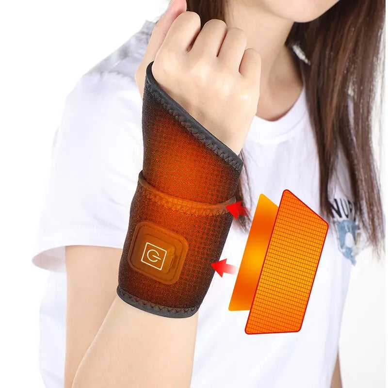 Heated Wrist Brace – Breathable Joint Support & Pain Relief