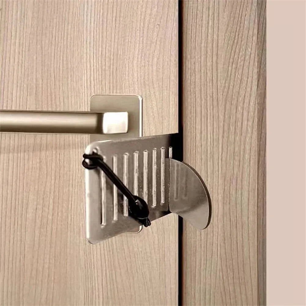 Anti-Diefstal Deurstopper – 8 cm Draagbaar Deurslot van Roestvrij Staal