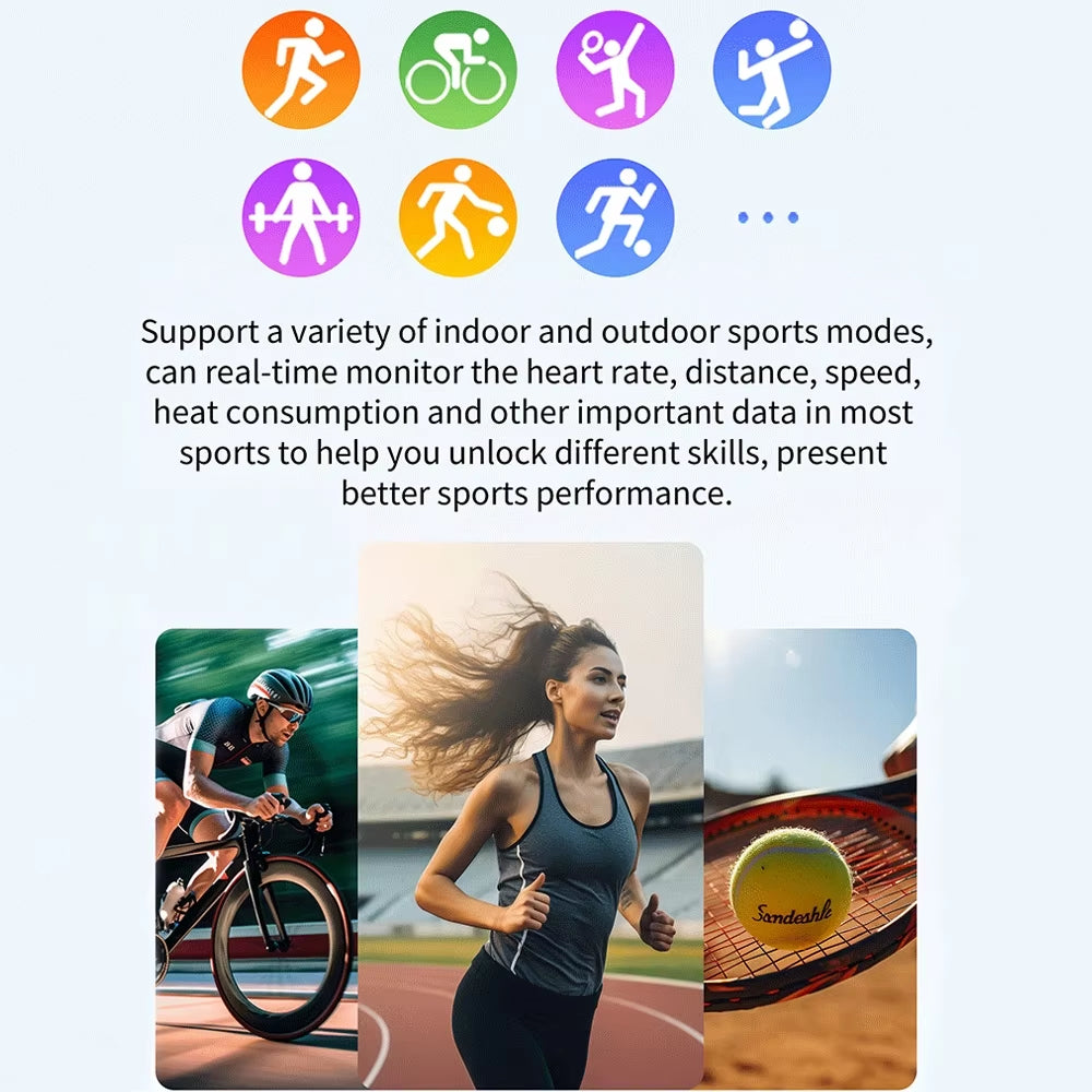 Smartwatch ECG & PPG – Hartslag, Waterdicht & Sport