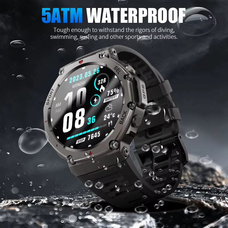 GPS Smartwatch AMOLED, 5ATM Waterdicht Tracking