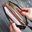 Dames lange portemonnee & clutch met rits – Multi-layer organizer