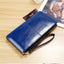 Dames lange portemonnee & clutch met rits – Multi-layer organizer