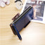 Dames lange portemonnee & clutch met rits – Multi-layer organizer