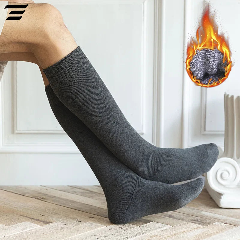 Winter Wool Knee-High Socks – Thermal Compression