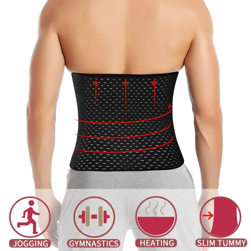 Men’s Waist Trainer – Tummy Control Body Shaper Corset Belt
