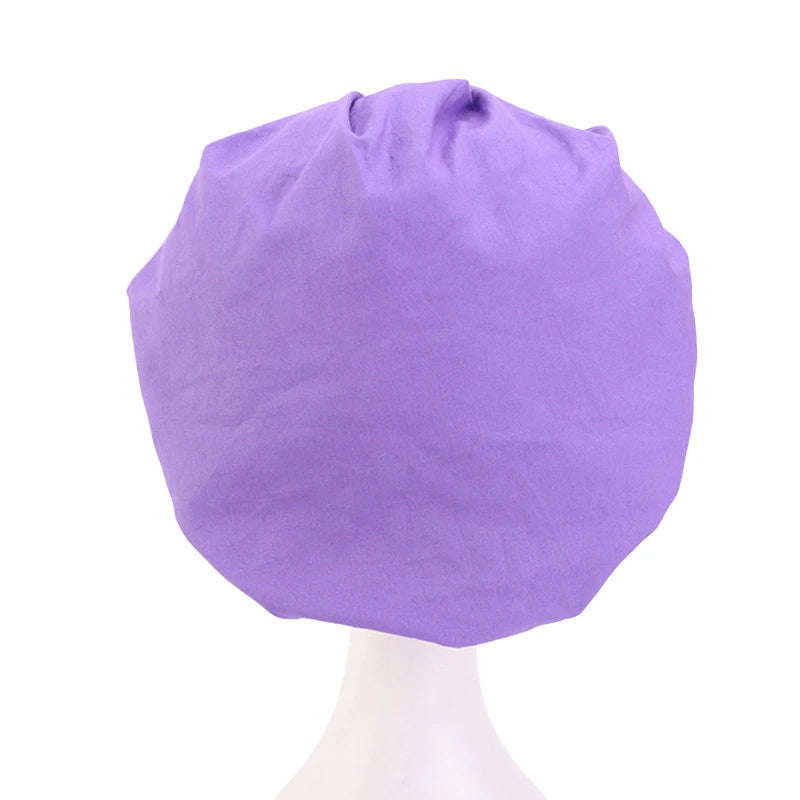Printed Cotton Scrub Cap – Dust-Resistant Chef & Work Hat
