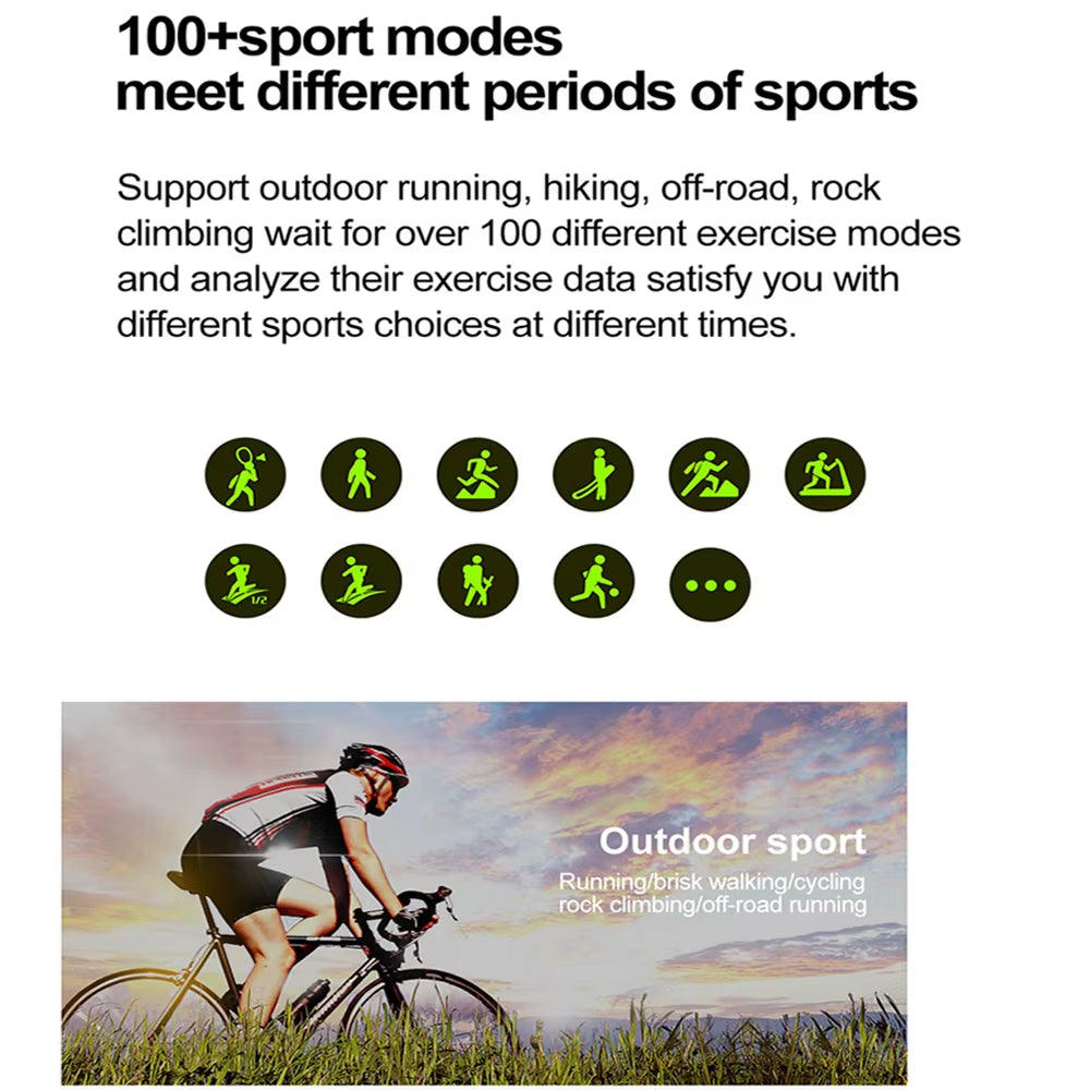 NFC GPS Smartwatch – Sport HD-scherm Bluetooth Sport