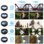 Kit d'objectifs universels 10 en 1 pour smartphone avec fisheye, grand angle et macro.