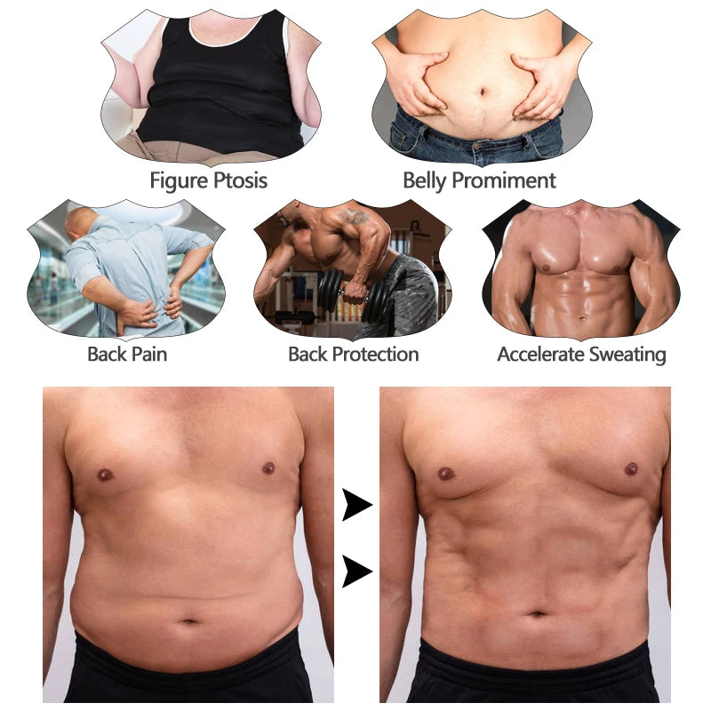 Men’s Waist Trainer – Tummy Control Body Shaper Corset Belt