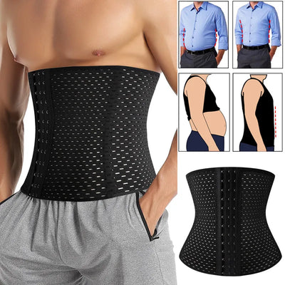 Men’s Waist Trainer – Tummy Control Body Shaper Corset Belt