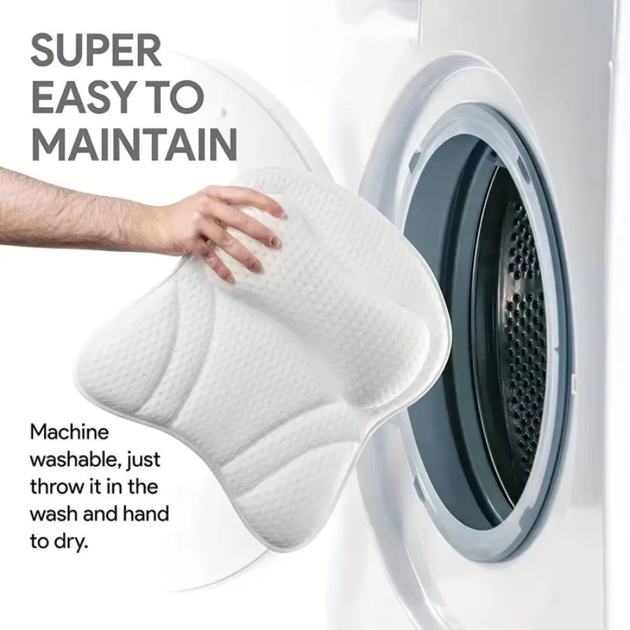 3D Mesh Bath Pillow – Ultra-Soft Neck & Back Support