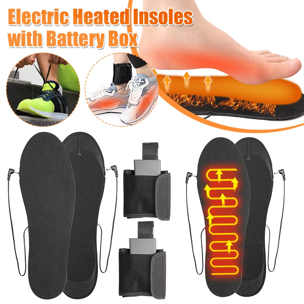 Electric Heated Insoles USB Rechargeable Foot Warmers