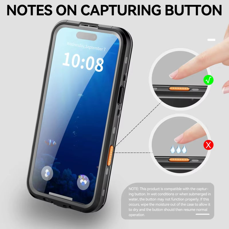 Rugged Waterproof Phone Case – 360° Full Protection