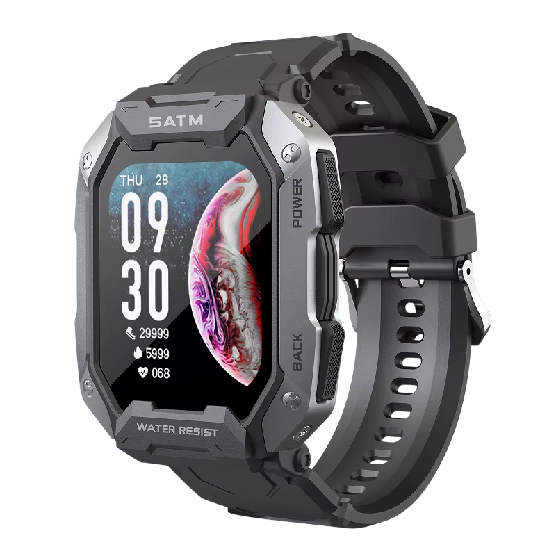 Smartwatch IP68 – Waterdicht, Gezondheid & Fitness Tracker