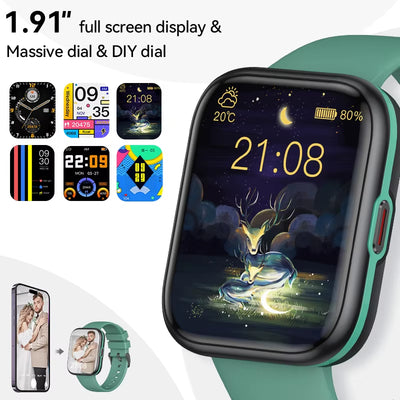 NFC Smartwatch – Spraakassistent, Bluetooth Bellen & Sport