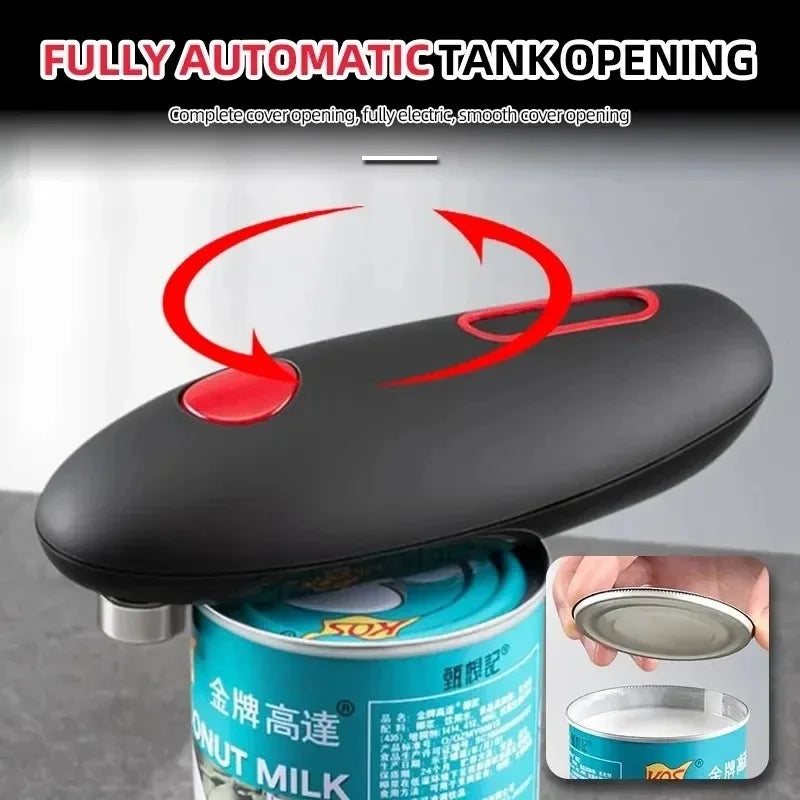 Automatic Electric Can & Jar Opener – Hands-Free Kitchen