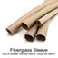 Fiberglass Heat Protection Sleeve up to 800°C – Brown