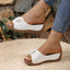 Retro Floral Wedge Slippers for Women – Summer Sandals