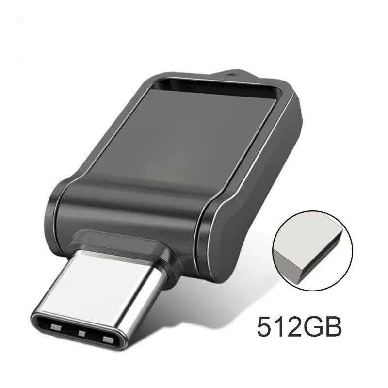 512 GB USB-flashdrive met USB-C en USB-A – Snelle externe opslag