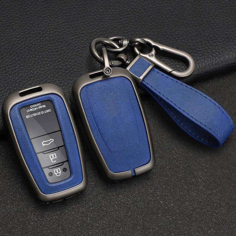 Toyota Key Cover – Luxury Zinc Alloy & Leather Case